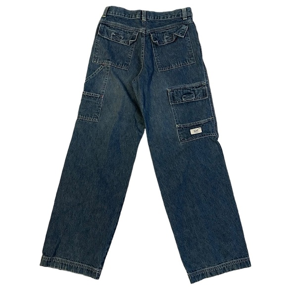 Vintage Gap Cargo Wide Leg Jeans Size 2 - Picture 1 of 4